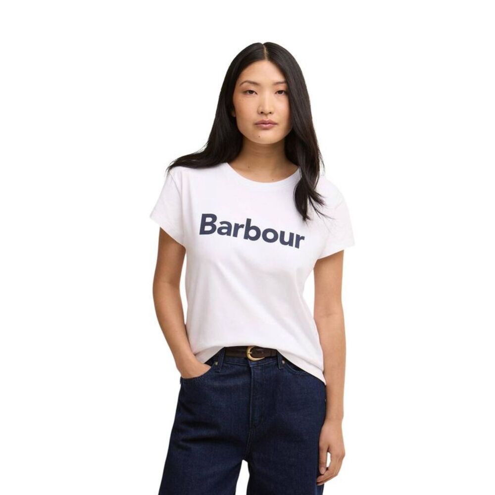 Barbour White Cotton Women's T-Shirt